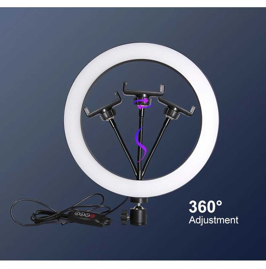 Cepax M-26 Işıklı Telefon Tutucu Ring Light - 2 Cepax M-26 Işıklı Telefon Tutucu Ring Light - 2